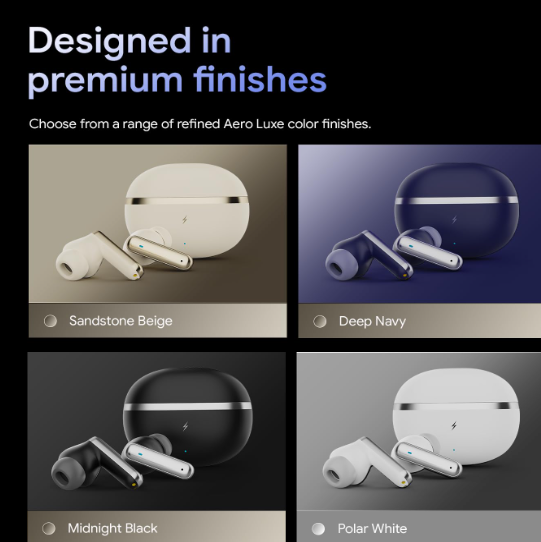 Fire-Boltt Aero Luxe TWS Earbuds quad mic ENC clear calling feature