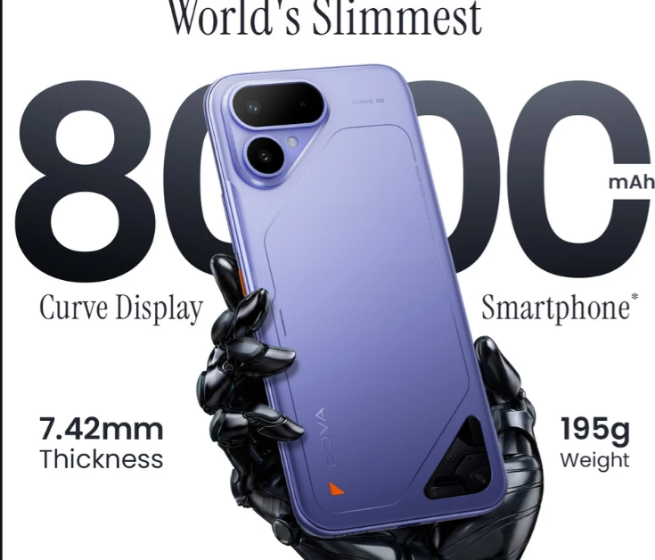 Tecno Pova Curve 2 5G 144Hz curved AMOLED display
