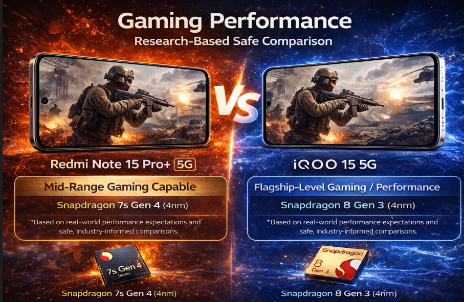 iQOO 15 vs Redmi Note 15 Pro Plus gaming test