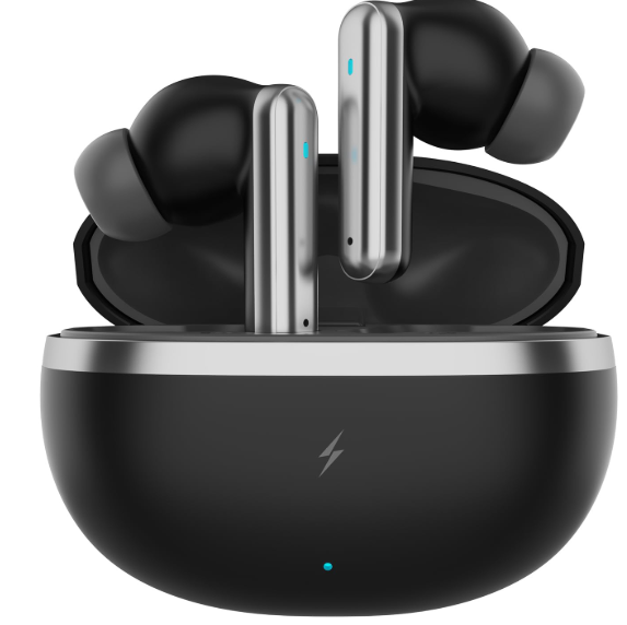 Fire-Boltt Aero Luxe TWS Earbuds Deep Navy full in-ear design with charging case