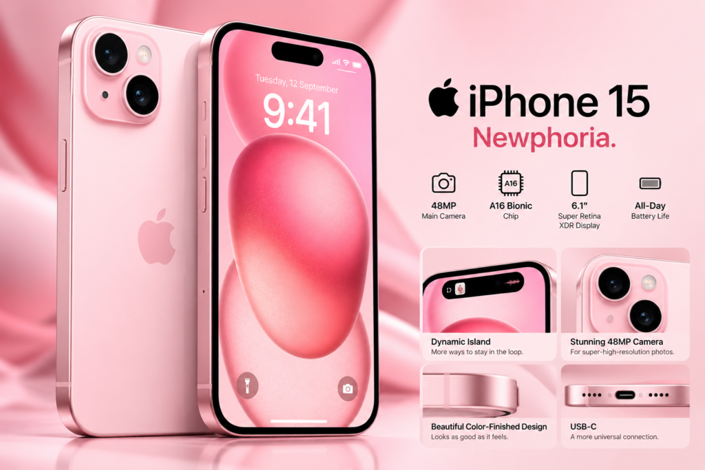 iPhone 15 Super Retina XDR OLED display